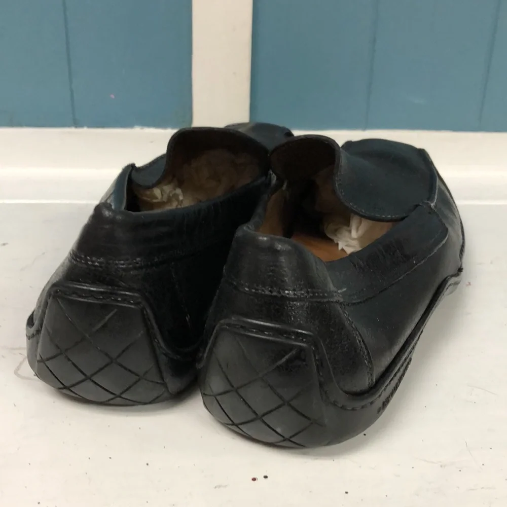 Donald J. Pliner Sport Mens Black Eiver leather Driving Moccasins US size 9‎